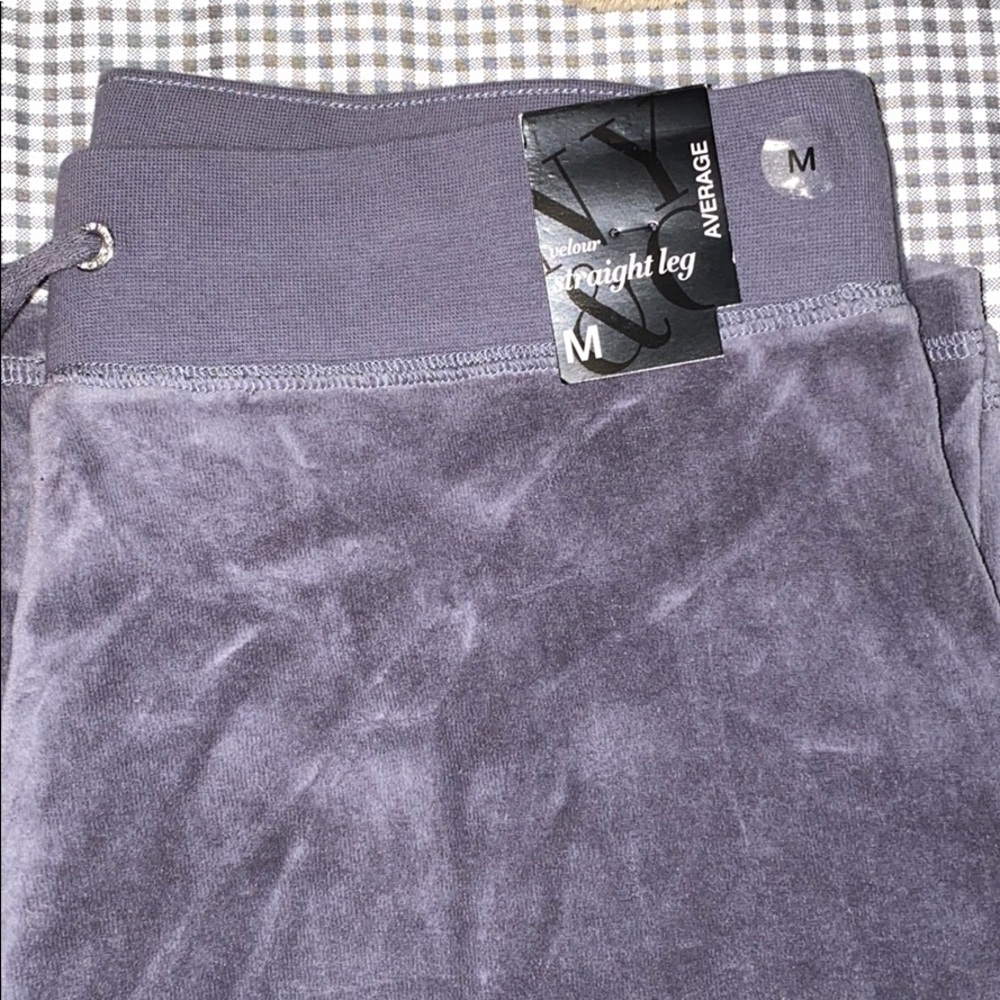 Gray Velour sweatpants